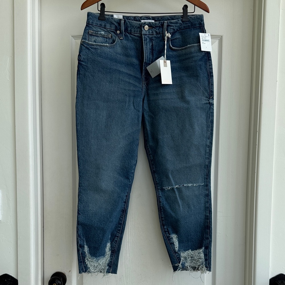 Good American Good Girlfriend Distressed Jeans